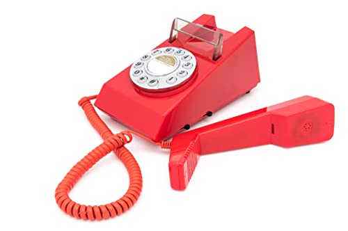 GPO GPOTRMB Trim Telephone Desktop Push-Button Telephone (Red)