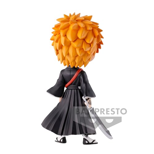 Banpresto - Bleach - Ichigo Kurosaki (Thousand Year Blood War Version A), Bandai Spirits Q posket 5.5 Inch (Pack of 1)