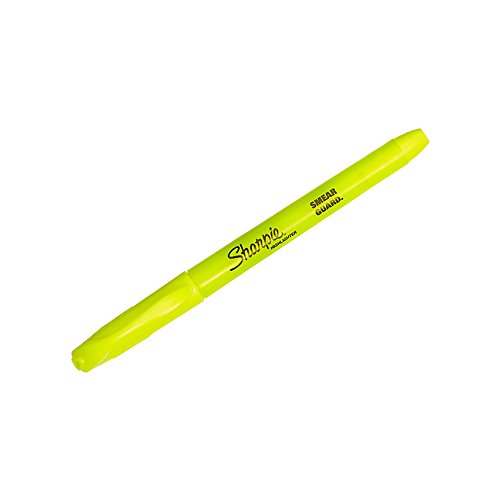 Sharpie Accent Pocket Style Highlighters, Chisel Tip, Fluorescent Yellow, 36-Count