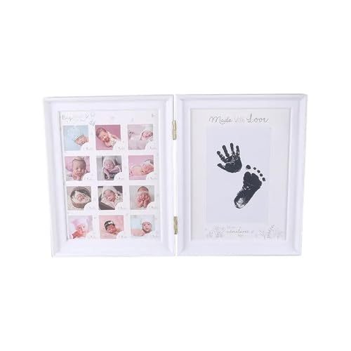 SEDLAV Newborn Hand and Footprint Mound - Capture Precious Moments for Baby's 100 Days Anniversary with Personalized Photo Frame