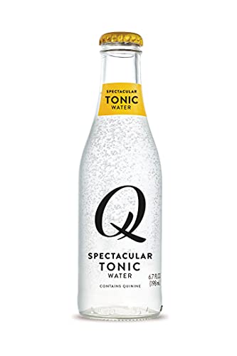 Q Mixers Premium Tonic Water: Real Ingredients & Less Sweet , 6.7 Fl oz, Pack of 24 (Only 40 Calories per Bottle)