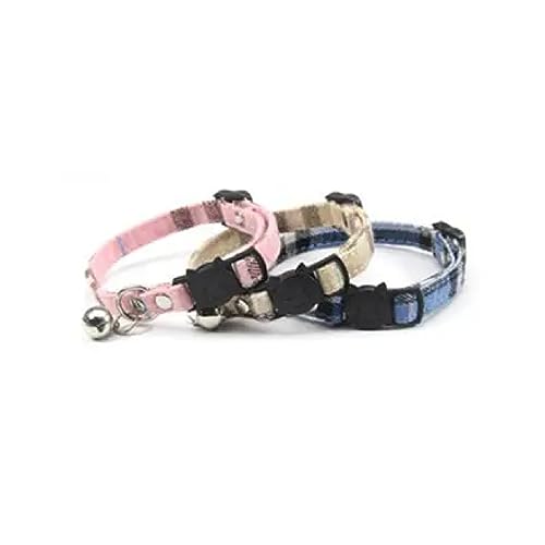 SEDLAV Break Away Cat Collars with Bell - Fun & Safe Breakaway Cat Collars with Bow Tie, Safety Buckle, and Handwritten Name Tag - Premium Quality in 9 Colors - Perfect for Kittens and Cats