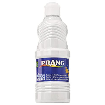 Prang Ready-to-Use Washable Tempera Paint, 16-Ounce Bottle, White (10707) (Pack of 12)