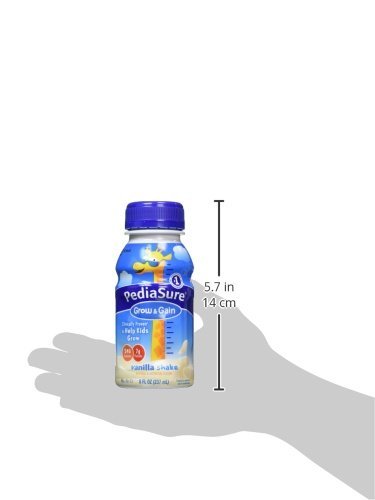 PediaSure Grow & Gain Nutrition Shake For Kids, Vanilla, 8 fl oz (Pack of 12)