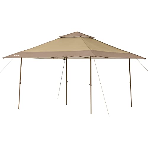 13' X Beige Instant Outdoor Canopy with Uv Protection White Polyester Uv