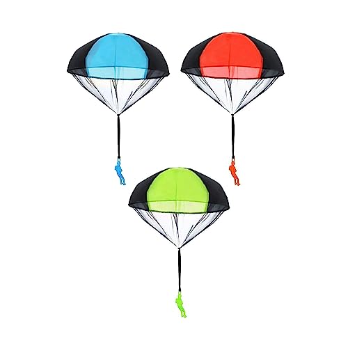 SEDLAV Tangle-Free Throwing Fun Parachute Product set of 10 Pcs - Parachute for Skydiving, Small Parachute, Parachute Party Favors - Enjoy Outdoors in Beach, Garden, Yard