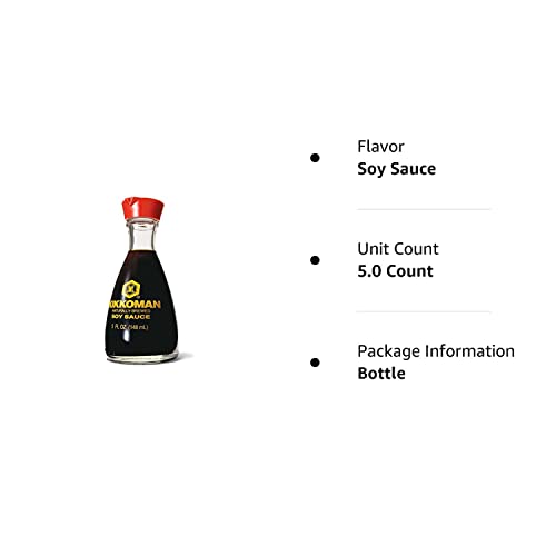 Kikkoman Soy Sauce 5 OZ (Pack of 3)