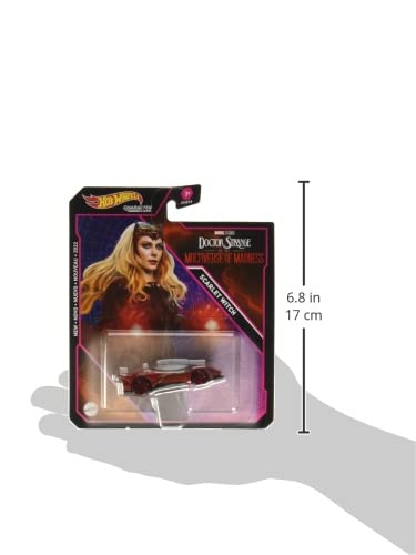 Hot Wheels Character Cars Marvel Scarlet Witch Toy Vehicle for Ages 3 and Up
