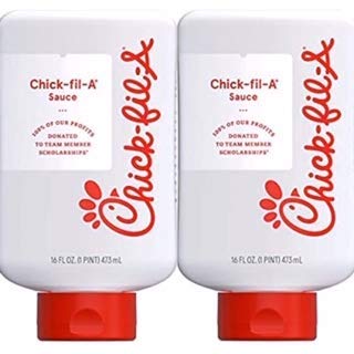 SET OF TWO Chick-fil-A Sauce 16 Oz Limited Edition Dipping Sauce Bottles