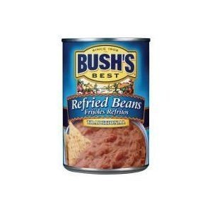 Bush's Best, Refried Beans, Traditional, 16oz Can (Pack of 6)