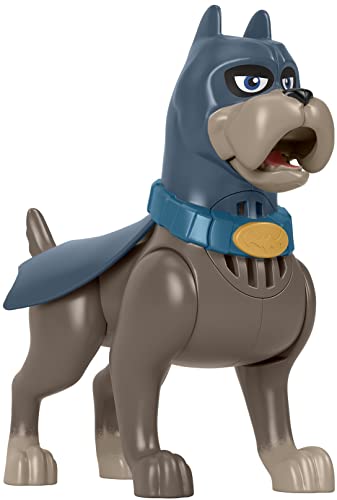 Fisher-Price DC League of Super-Pets Toy Talking Ace Poseable Figure with Sounds and Phrases for Preschool Kids Ages 3+ Years