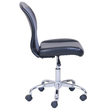 Mainstays Vinyl and Mesh Task Chair, Multiple Colors, Black/Gray