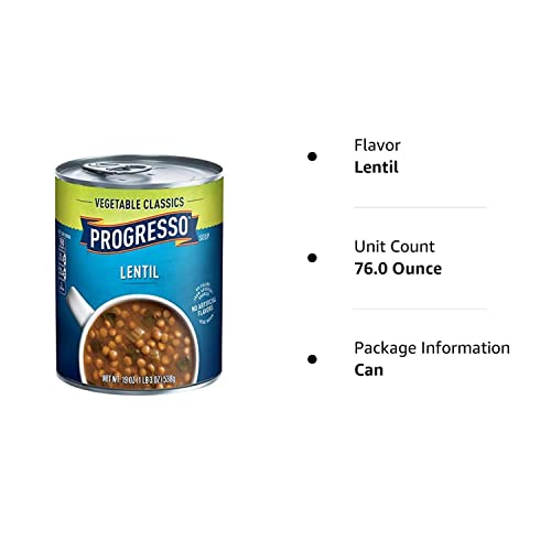 Progresso Lentil Soup 19 oz. (Pack of 4)