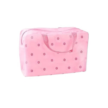 SEDLAV Floral Print Cosmetic Zipper Bag - Lightweight, Portable Makeup Organizer - Great for Women, Teens, and Girls - Ideal for Daily Use, Traveling, and Business Trips