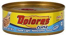 Dolores Chunk Light Yellowfin Tuna in Water 5 Oz (Pack of 6)