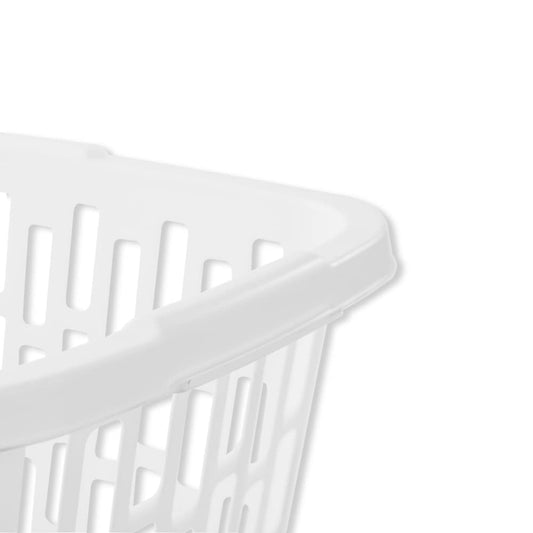 SEDLAV Rectangular Laundry Basket, 1.5 Bushel capacity, Laundry Hamper. Ideal For: Laundry Room Organization, Hampers For Laundry, Room Organization, Clothes Hamper, Laundry Basket Plastic (White)