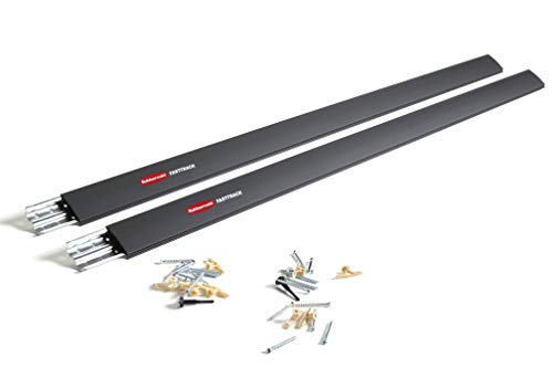 Rubbermaid FastTrack Wall Mounted Storage and Organization System Rail for Home and Garage, Horizontal 48