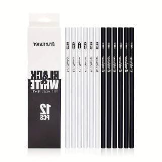 SEDLAV 12pcs Sketch Charcoal Pencil Set - Professional Drawing and Painting Kit with Black and White Sketch, Highlight, and Standard Pencils - perfect Art Supplies for Sketching