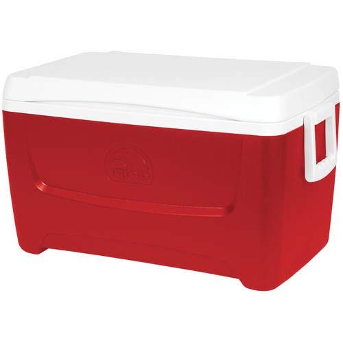 Igloo Island Breeze 48 Quart Cooler (Lava Red, 25.562 x 14.062 x 14.125-Inch) (2 Pack)