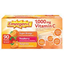 Emergen-C Immune+ Gummies, 750 mg Vitamin C with Vitamin D (45 Count, Super Orange Flavor), Immune Support Dietary Supplement, Caffeine Free, Gluten Free