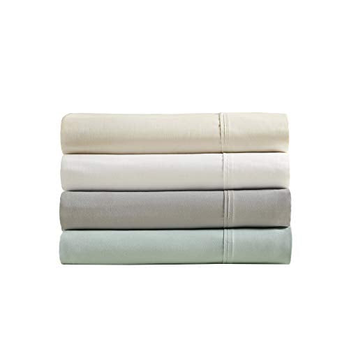 Beautyrest 400 Thread Count Wrinkle Resistant Cotton Sateen Sheet Set White