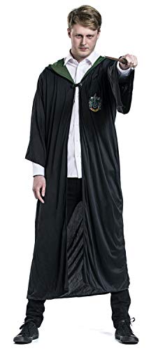 Harry Potter Adult Slytherin Robe, Black, Standard Costume