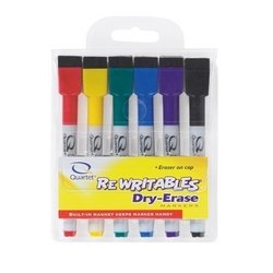 Quartet Dry-Erase Markers,w/ Magnet, 10-2/5x6-10/13x8-9/11, AST