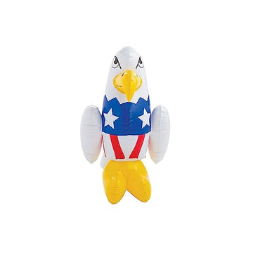 SEDLAV 4th of July Pool Floats - Inflatable Mini Patriotic Eagles in Red, White, and Blue - 9" x 15" (6 Pieces) - Great for Outdoor 4th of July Decorations, Fourth of July Pool Floats