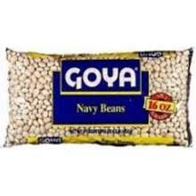 Goya Dry Navy Beans - 16 oz. bag, 24 bags per case