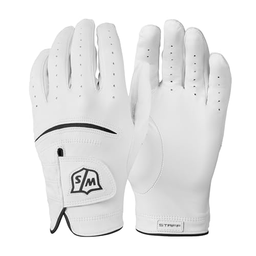 Wilson Sporting Goods Staff Conform Golf Glove - Ladies Left Hand, Large, White (WGJA00318L)