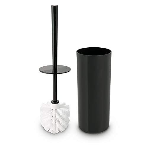 SEDLAV Toilet Bowl Brush Holder, Plastic Toilet Bowl Brush, Toilet Bowl Cleaners, Toilet Brush, Bathroom Cleaner (Black)
