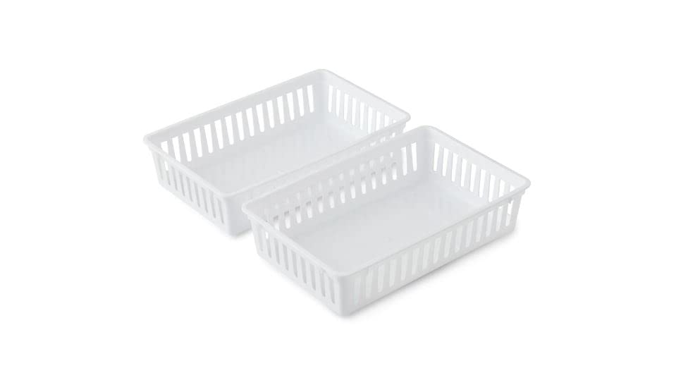 SEDLAV Set of 2 Drawer Storage Organizer Plastic Mini Bins, 10.3" x 6.5" x 2.4" (12)
