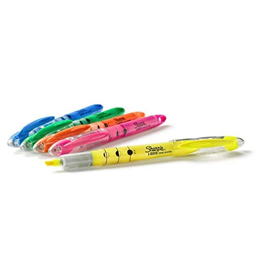 Liquid Highlighters Assorted Colors | Chisel Tip Highlighter Pens, 10 Count