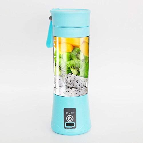 Portable Blender, Personal Mixer Fruit Rechargeable with USB, Mini Blender for Smoothie, Blue