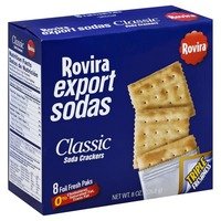 Rovira Export Sodas- Classic Soda Crackers (8 foil fresh packs/box) - 9 oz Box (Count of 2)