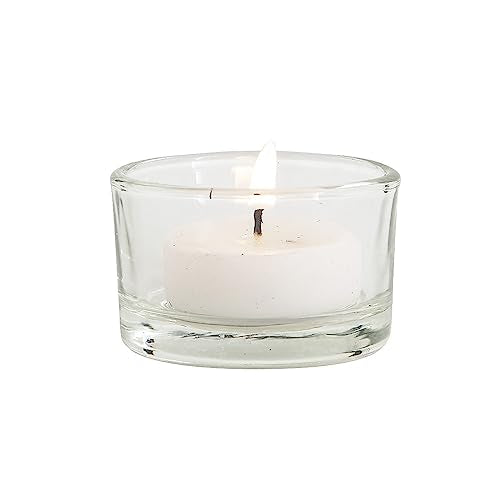 Sedlav Clear Tea Light Candle Holder Set of 12 - Elegant Glass Votive Candle Holders - Small, Versatile, and Stylish Candle Holders for Weddings, Home Décor, and Special Occasions
