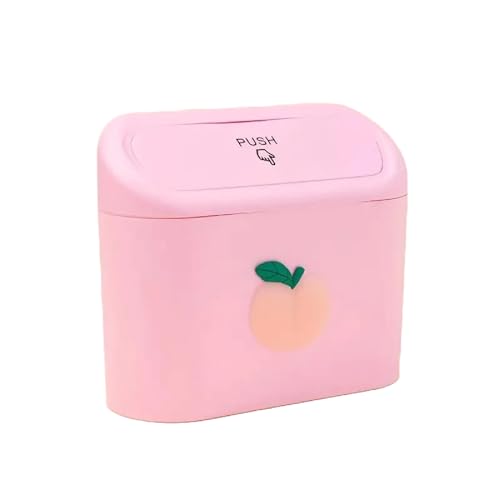 SEDLAV Pink Car Trash Can - Mini Universal Vehicle Garbage Bin Organizer with Lid - Leakproof Car Trash Can Storage for Front & Back Seat - Compact Trash Can for Auto, Durable & Stylish Design
