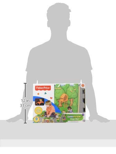 Fisher-Price 6 Pc Mega Floor Mat with Vehicle Playmat with Vehicle