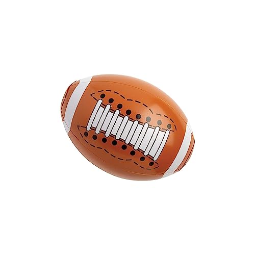 SEDLAV Inflatable 11 Inch Footballs Set (12 Pack) – Football Gear for Beach Games, Pool Games, Sports-Themed Parties – Beach Balls Bulk with Quick-Inflate Valve