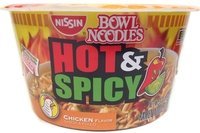 Instant Hot and Spicy Bowl Noodles (Chicken Flavor) - 3.32oz [Pack of 3] by Nissin