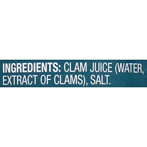 Snow's All Natural Clam Juice, 8 Fluid oz Bottle (Pack of 12) - Gluten Free, Keto Friendly - Great for Pasta & Seafood Recipes