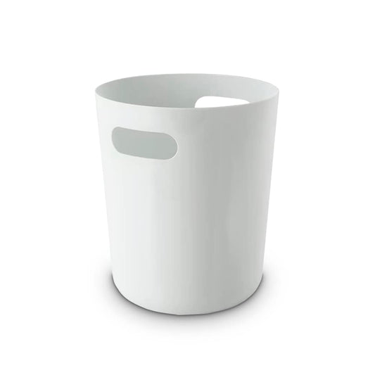 SEDLAV Basic Plastic Wastebasket, Trash can, Office Trash can, Bedroom Trash can, Small Trash can (White)