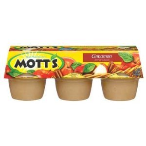 Mott's Cinnamon Apple Sauce 6 - 4 oz cups (Pack of 6)