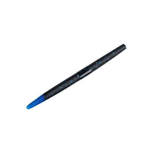 Strike King Lures SES5-64 Shim-E-Stick Soft Bait Lure, 5" Body Length, Blue with Blue Tip, per 8