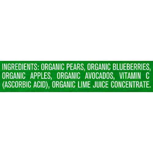 Gerber Organic Baby Food Pouches, 2nd Foods for Sitter, Blueberry Apple Avocado, 3.5 Ounce (Pack of 12)