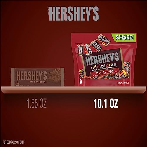 HERSHEY'S SPECIAL DARK Miniatures Assorted Dark Chocolate Candy Share Pack, 10.1 oz
