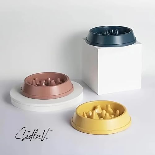 SEDLAV Choke-Free Dog Feeder & Anti-Choking Bowl - Labyrinth Design Slow Feeder for Dogs, BPA-Free Material with Non-Slip Bottom - Ideal for Small to Medium Sized Dogs, Cats, Rabbits