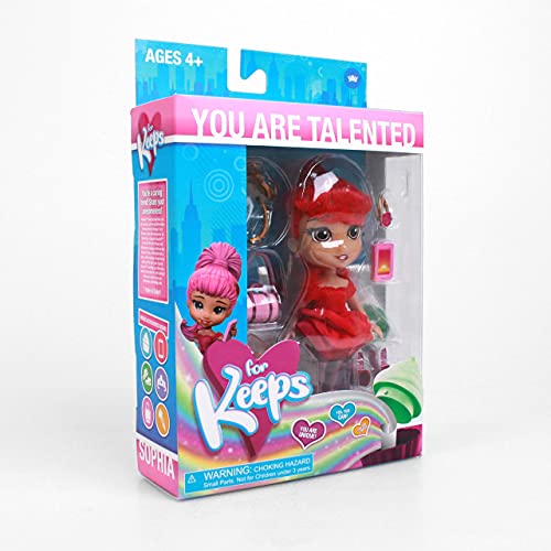 Loyal Subjects - for Keeps Sophia Girl with Cupcake Keepsake Cherry Red 5 Action Figure (Net)