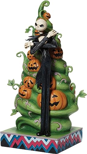 Disney Nightmare Before Christmas Figurine Skellington Figure Halloween Christmas Tree Jack o Lantern Pumpkin Office Village Home Kitchen Table Shelf Dining Coffee Living Bed Room Ornament Decoration