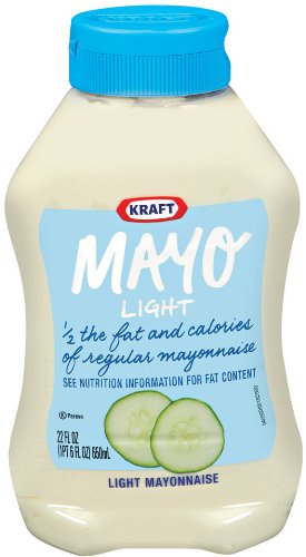 Kraft Light Mayonnaise, 22-Ounce Squeeze Bottles (Pack of 2)